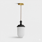Solas Ribbed Glass Pendant Lamp