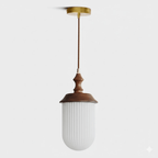 Solas Ribbed Glass Pendant Lamp