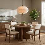 Soren Linen Geometric Pendant Lamp