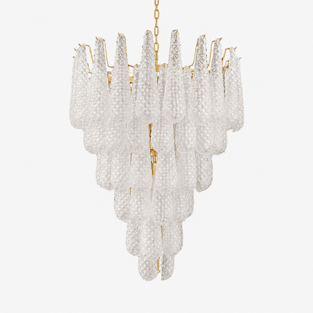 Glass Pinecone Chandelier