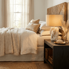 Ostreya Coral-Texture Ceramic Table Lamp