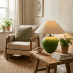 Prasina Green Ceramic Table Lamp