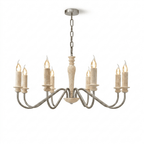 Claren Travertine Candle Chandelier