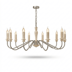 Claren Travertine Candle Chandelier