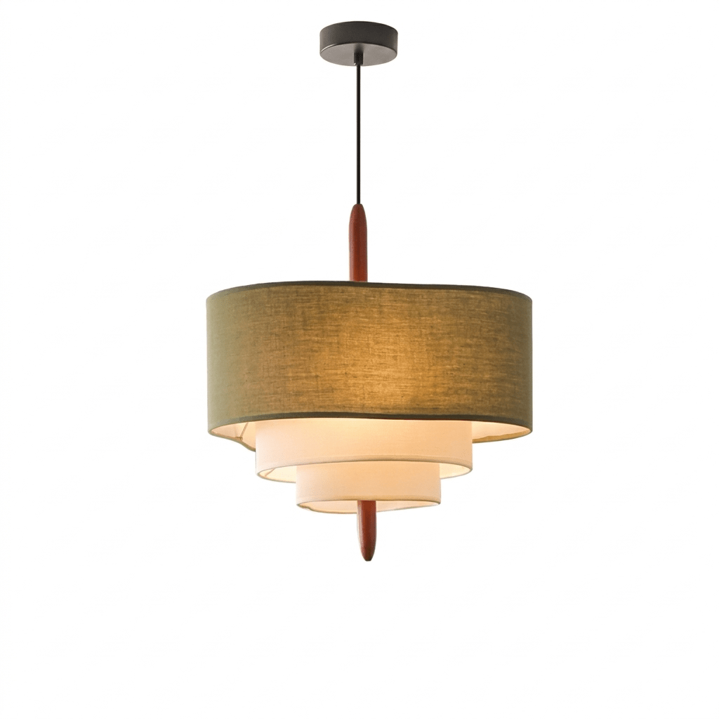 Talia Tiered Fabric Pendant Light