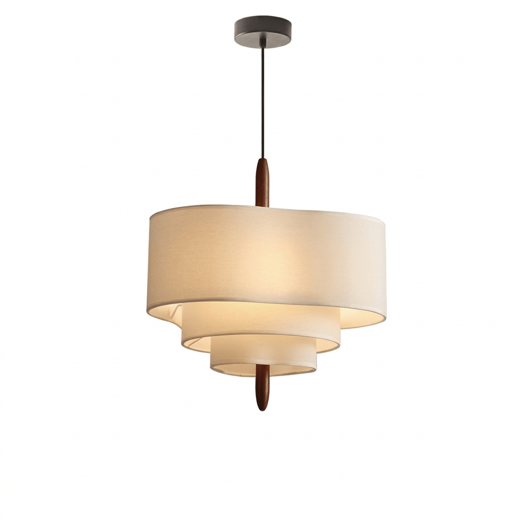 Talia Tiered Fabric Pendant Light