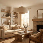 Tiered Linen Pendant Lamp