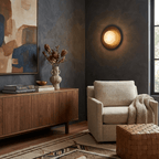 Selene Alabaster Moon Wall Sconce