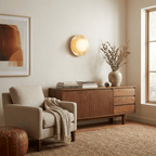 Selene Alabaster Moon Wall Sconce