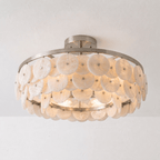 Sorrel Alabaster Disc Chandelier