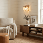 Rosette Alabaster Disc Sconce