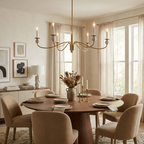 Linden Wave Arm Chandelier