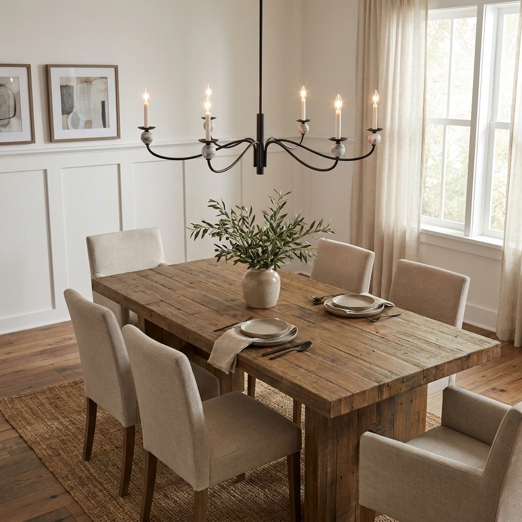 Linden Wave Arm Chandelier