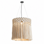 Thatch Macrame Tassel Pendant Lamp