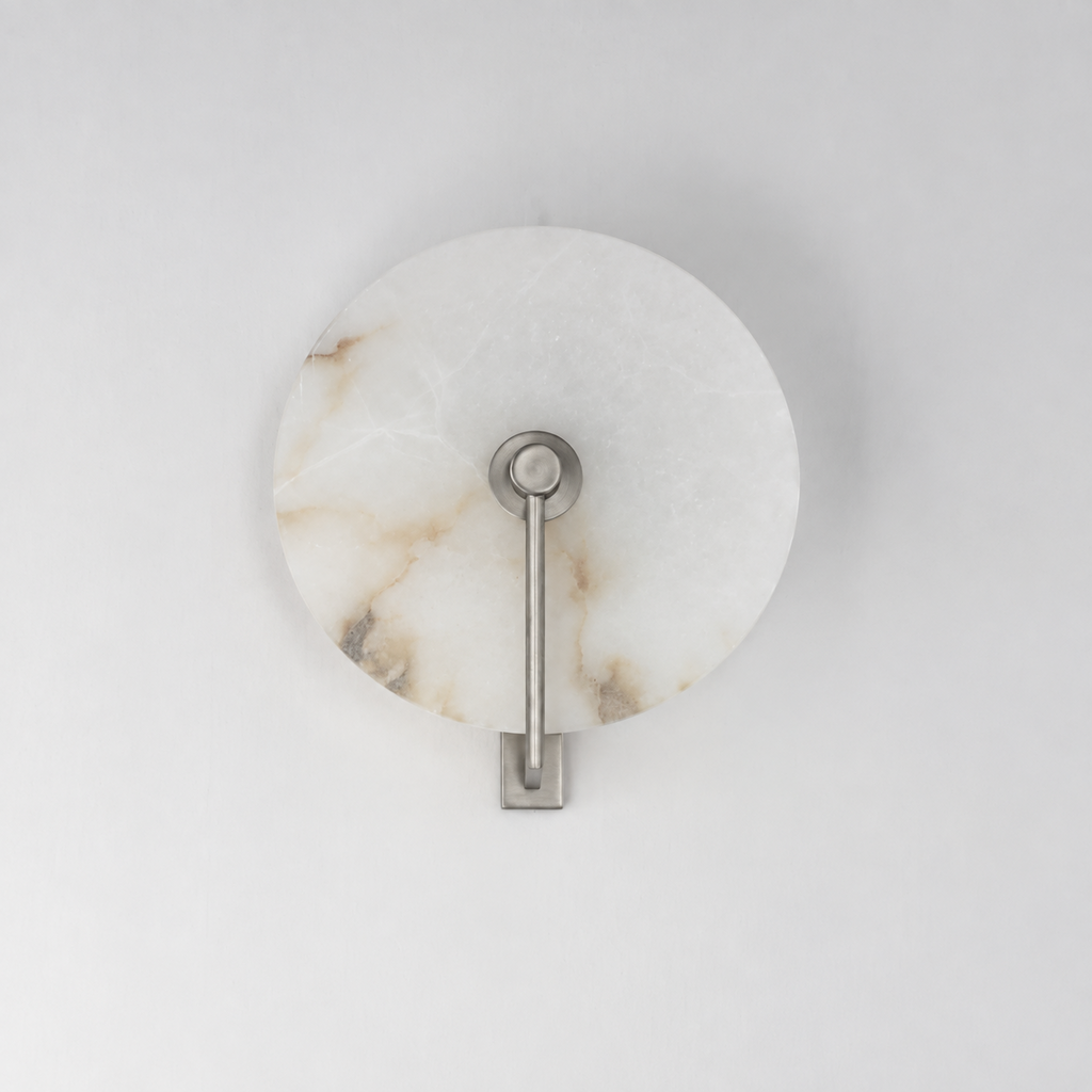 Medallion Alabaster Wall Sconce