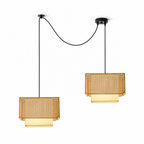 Trellis Woven Rattan Pendant Lamp