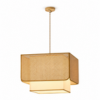 Trellis Woven Rattan Pendant Lamp