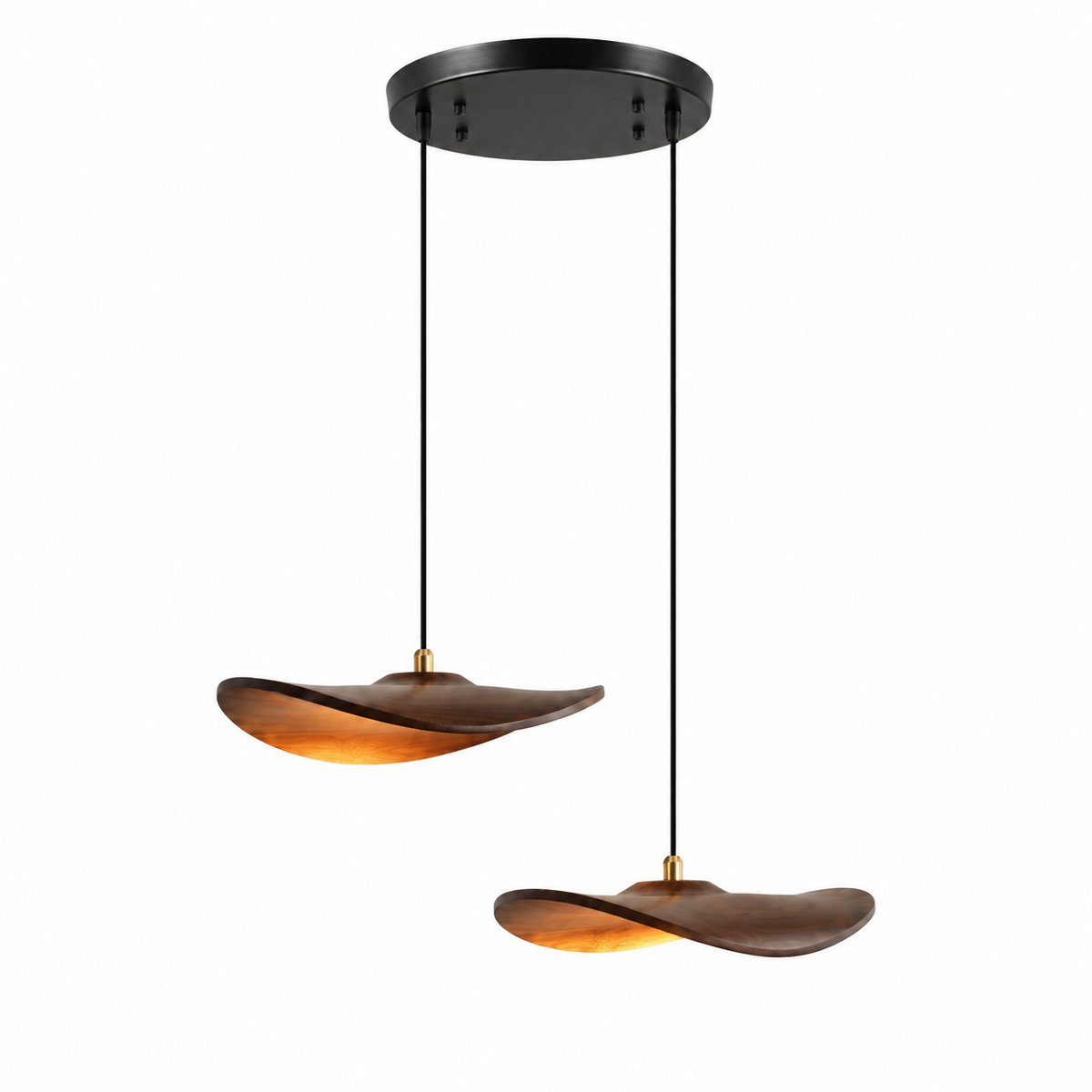 Gyre Wood Blade Chandelier
