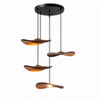 Gyre Wood Blade Chandelier