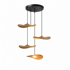 Gyre Wood Blade Chandelier