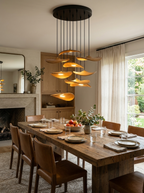Gyre Wood Blade Chandelier