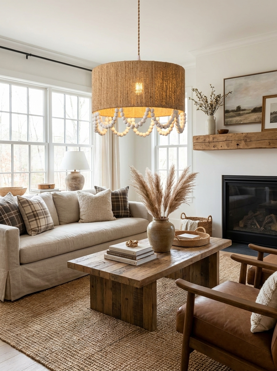 Parasol Hemp Rope Pendant Lamp