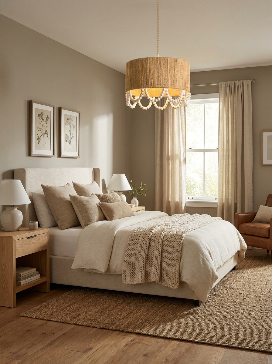 Parasol Hemp Rope Pendant Lamp