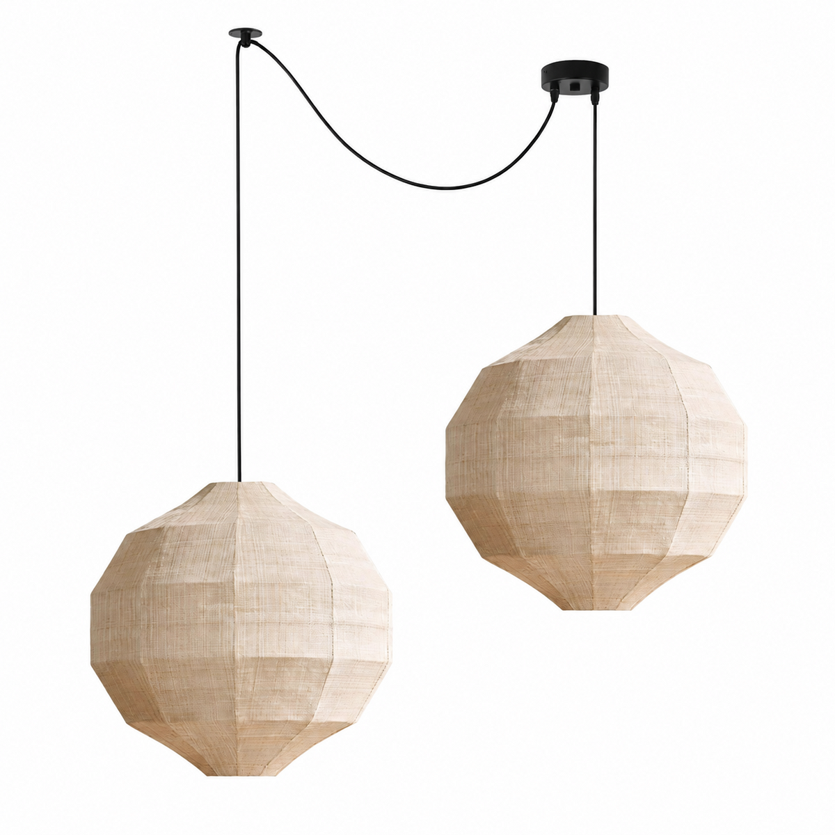 Facet Fabric Pendant Lamp
