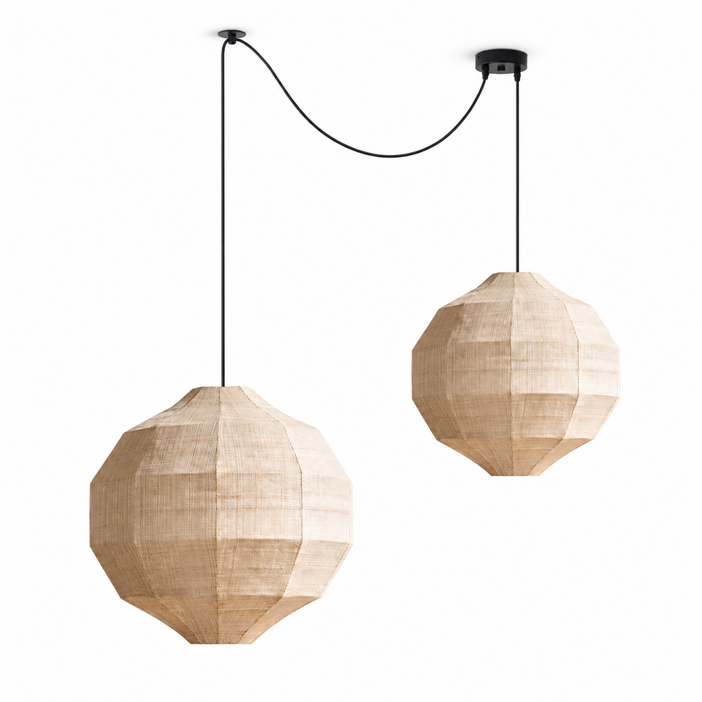 Facet Fabric Pendant Lamp