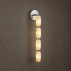 Chaplet Beaded Alabaster Wall Sconce