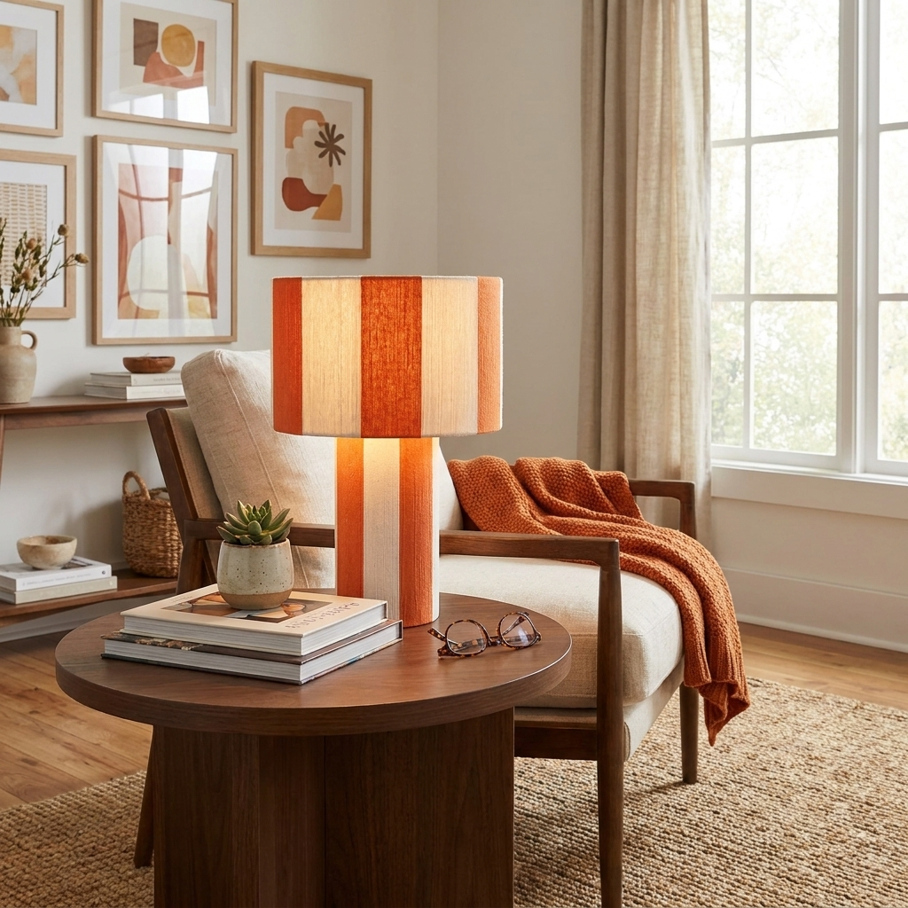 Spool Cotton Thread Table Lamp