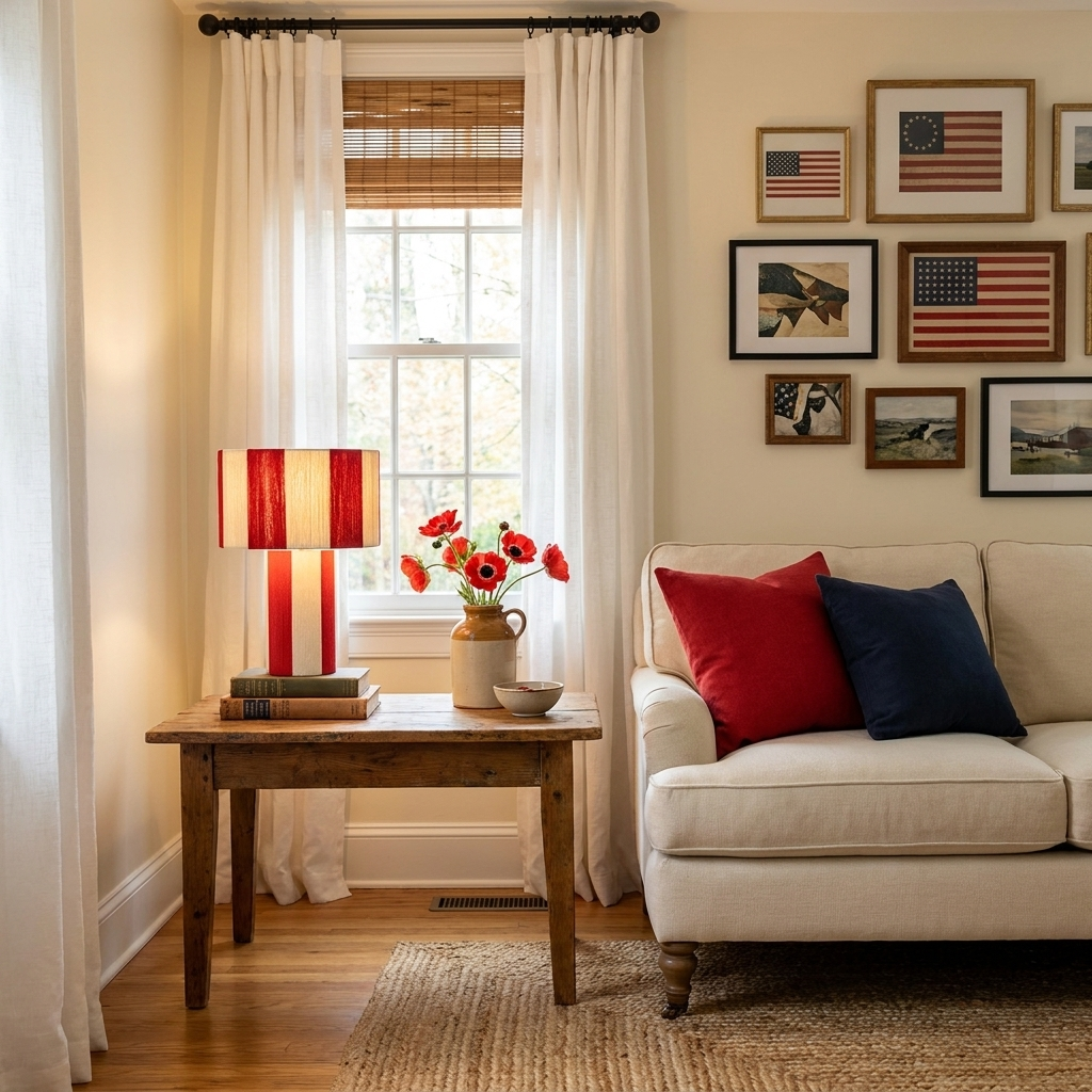 Spool Cotton Thread Table Lamp