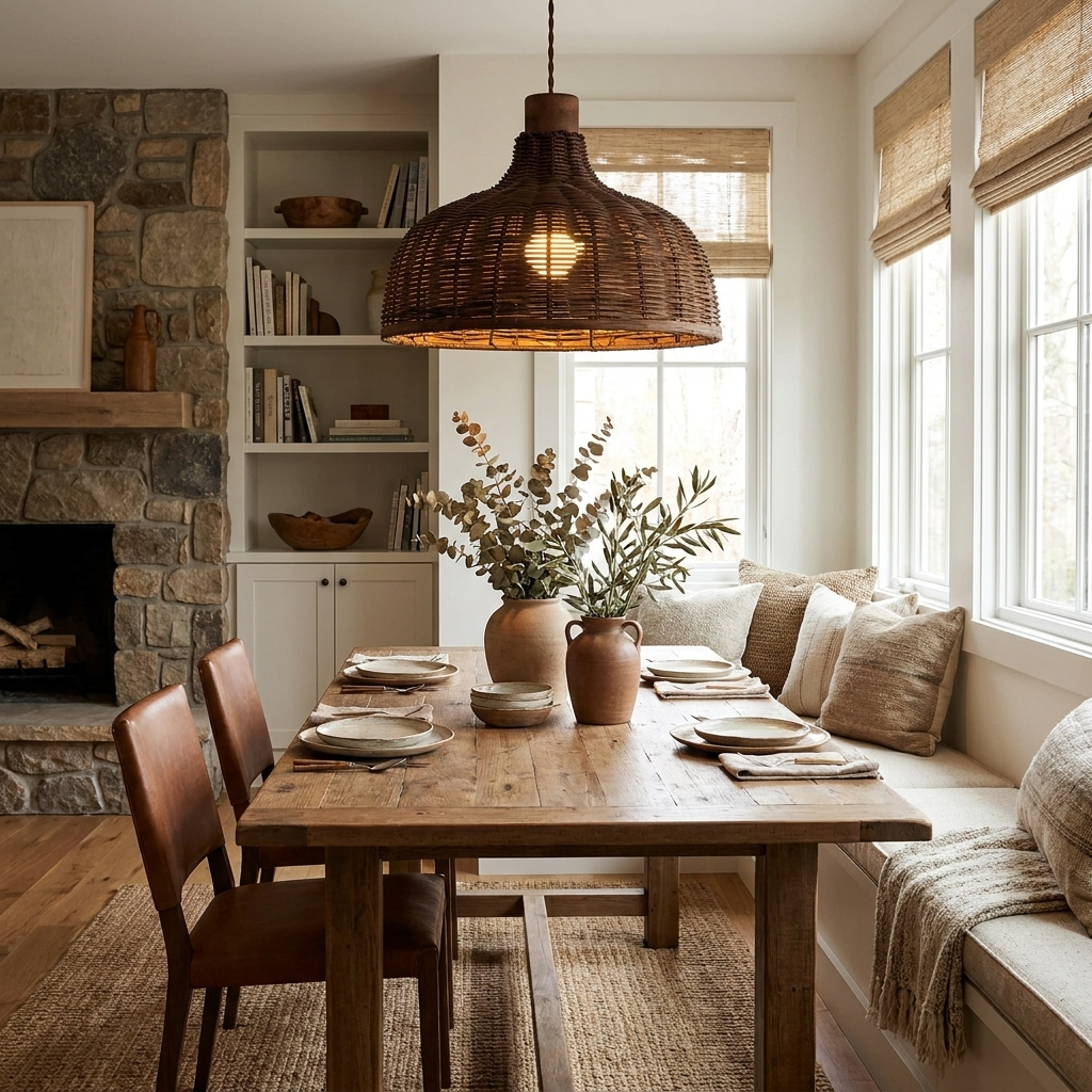 Willow Woven Rattan Pendant Lamp