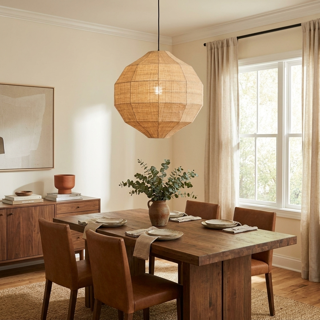 Facet Fabric Pendant Lamp