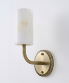 Rosette Alabaster Wall Sconce