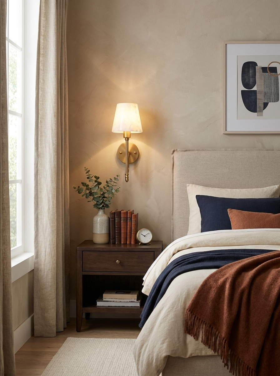 Reed Alabaster Wall Sconce