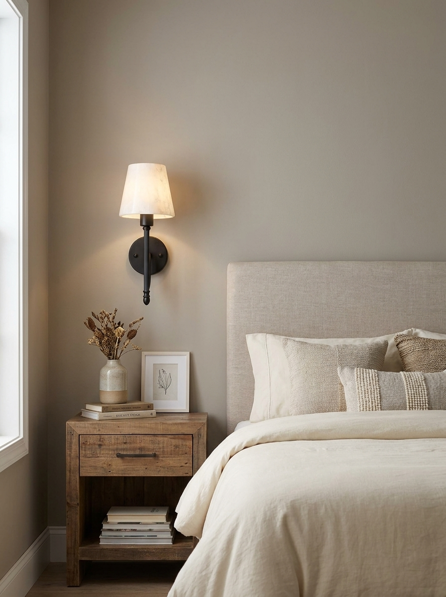 Reed Alabaster Wall Sconce