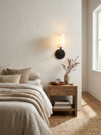 Rosette Alabaster Wall Sconce