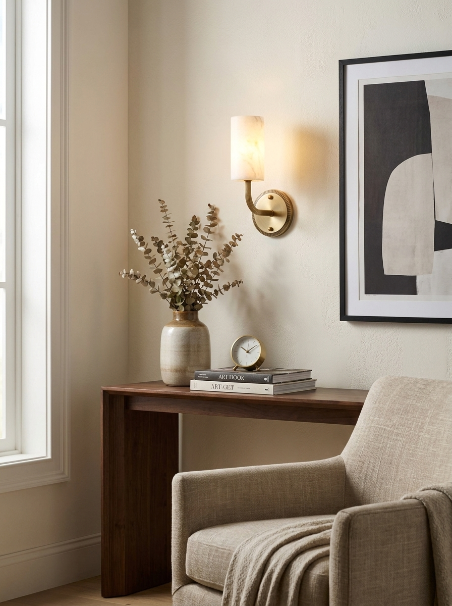 Cadence Alabaster Wall Sconce