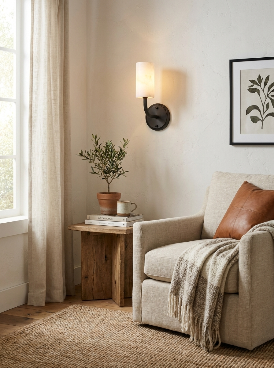 Cadence Alabaster Wall Sconce