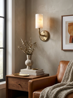 Rosette Alabaster Wall Sconce