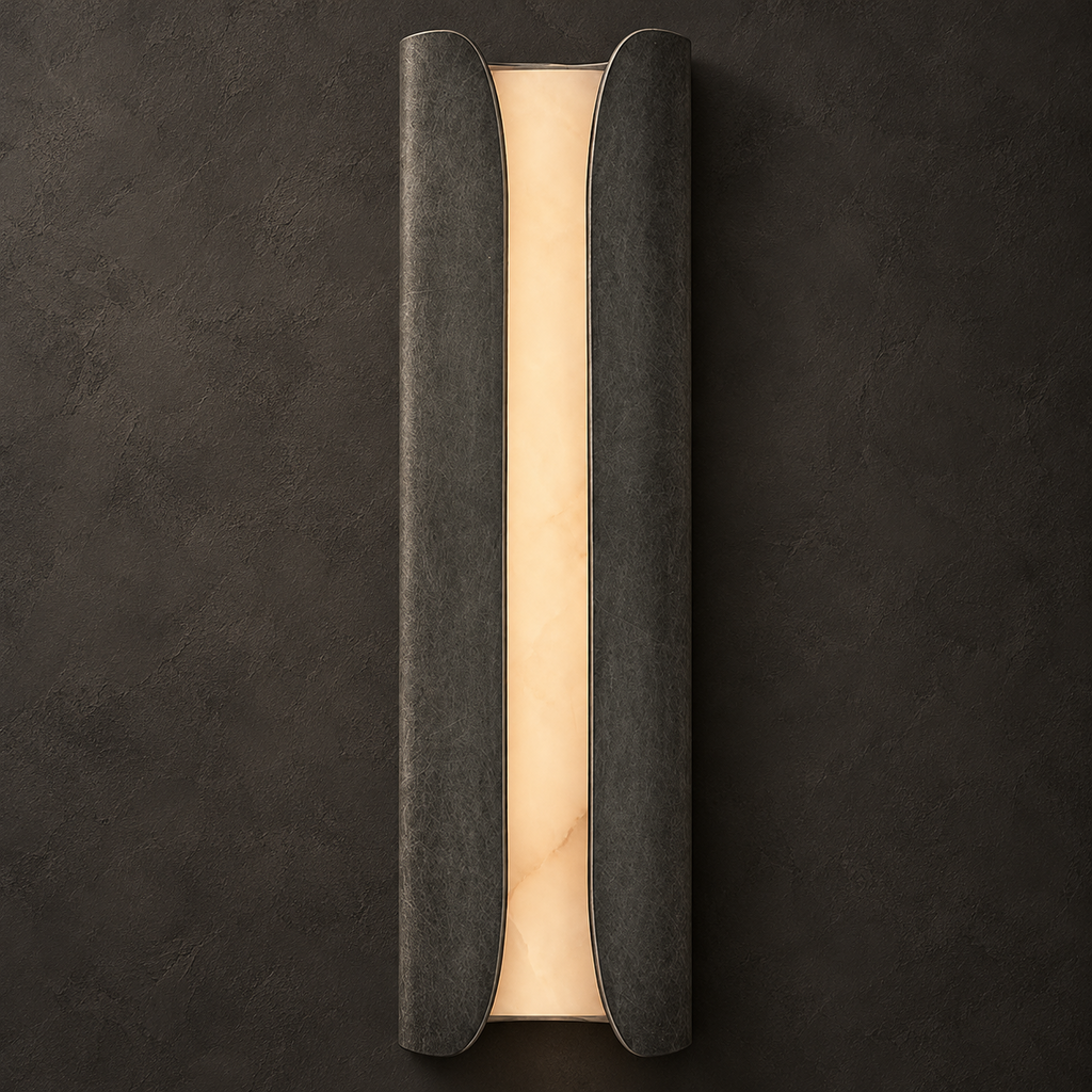 Cradled Alabaster Sconce
