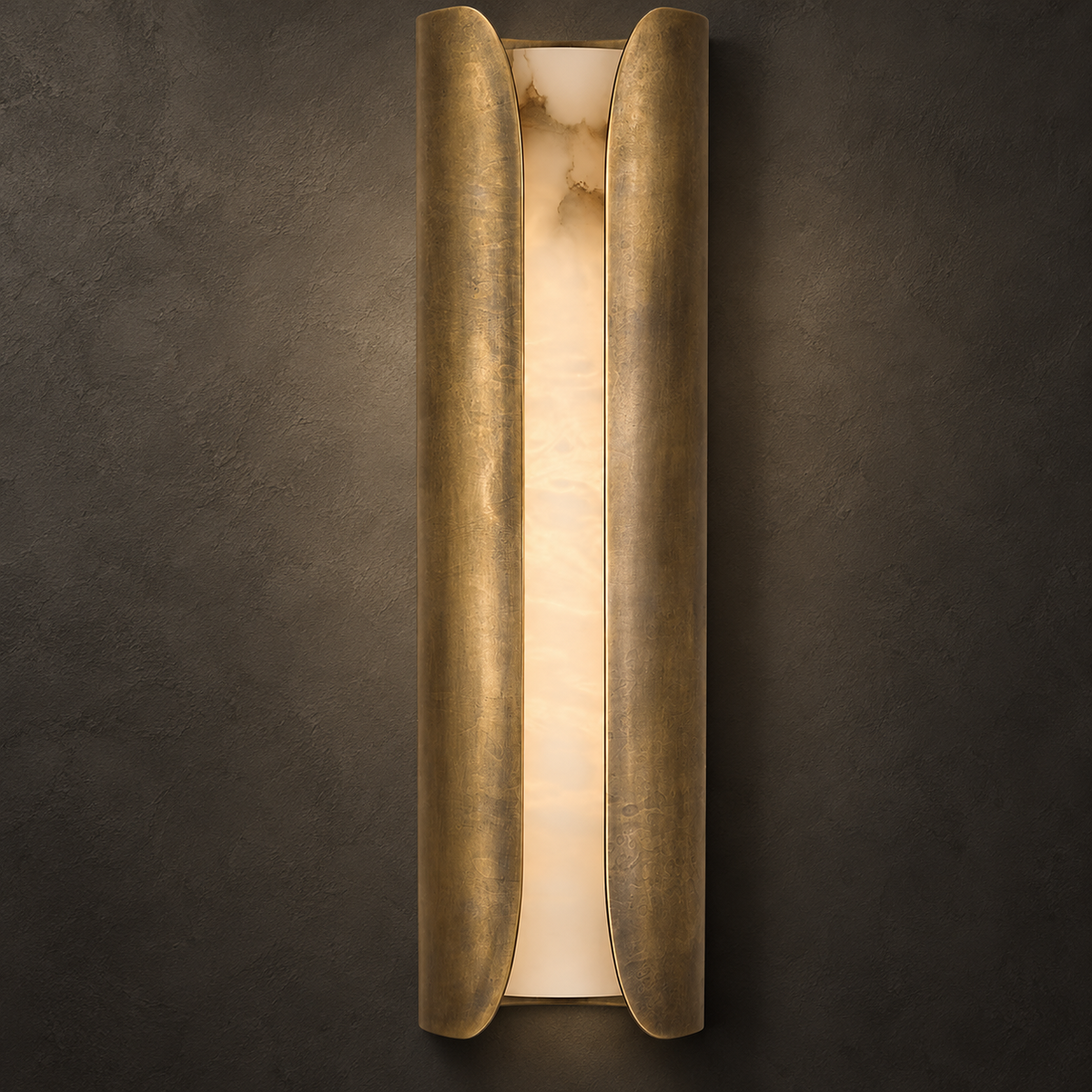 Cradled Alabaster Sconce