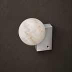 Spanish Alabaster Globe Wall Sconce