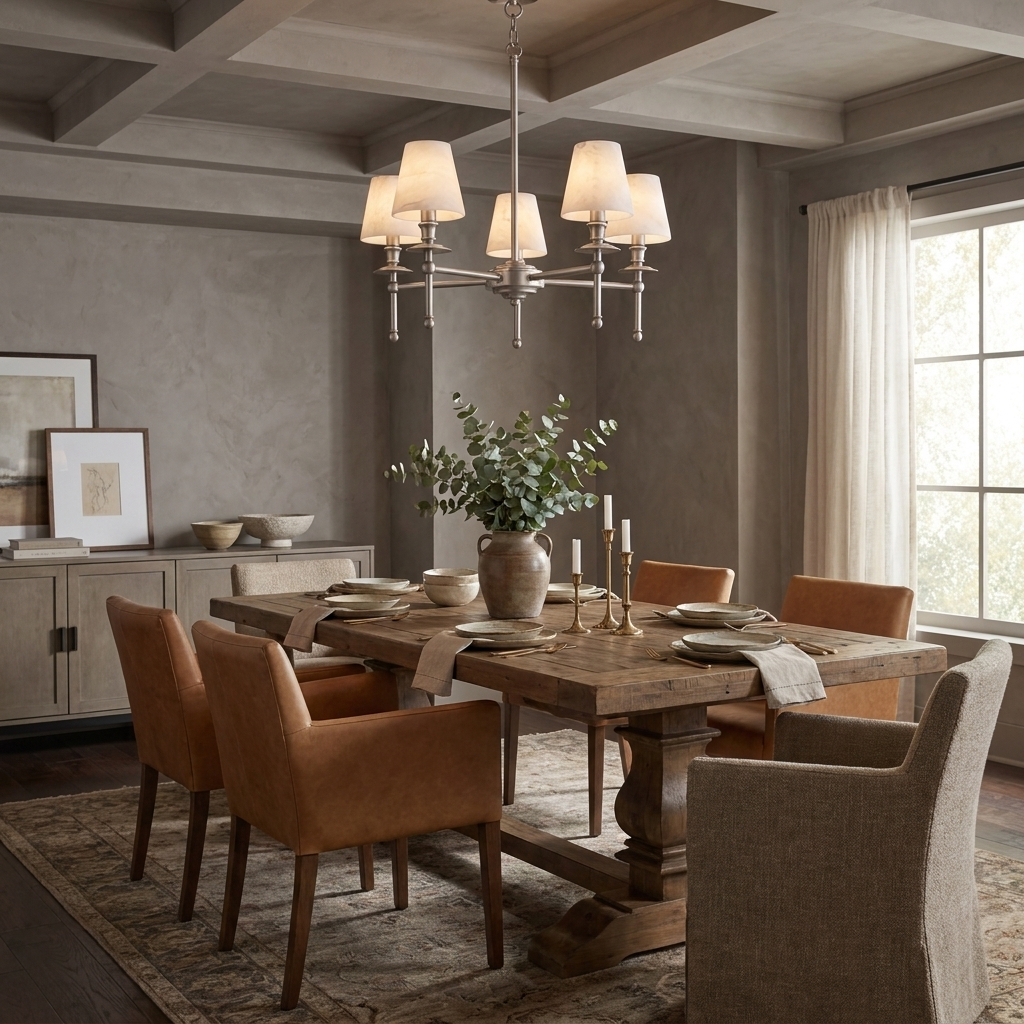Pellisane Alabaster Shade Chandelier