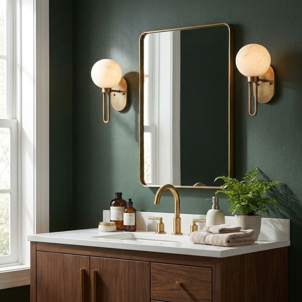 Noctelle Alabaster Globe Wall Sconce