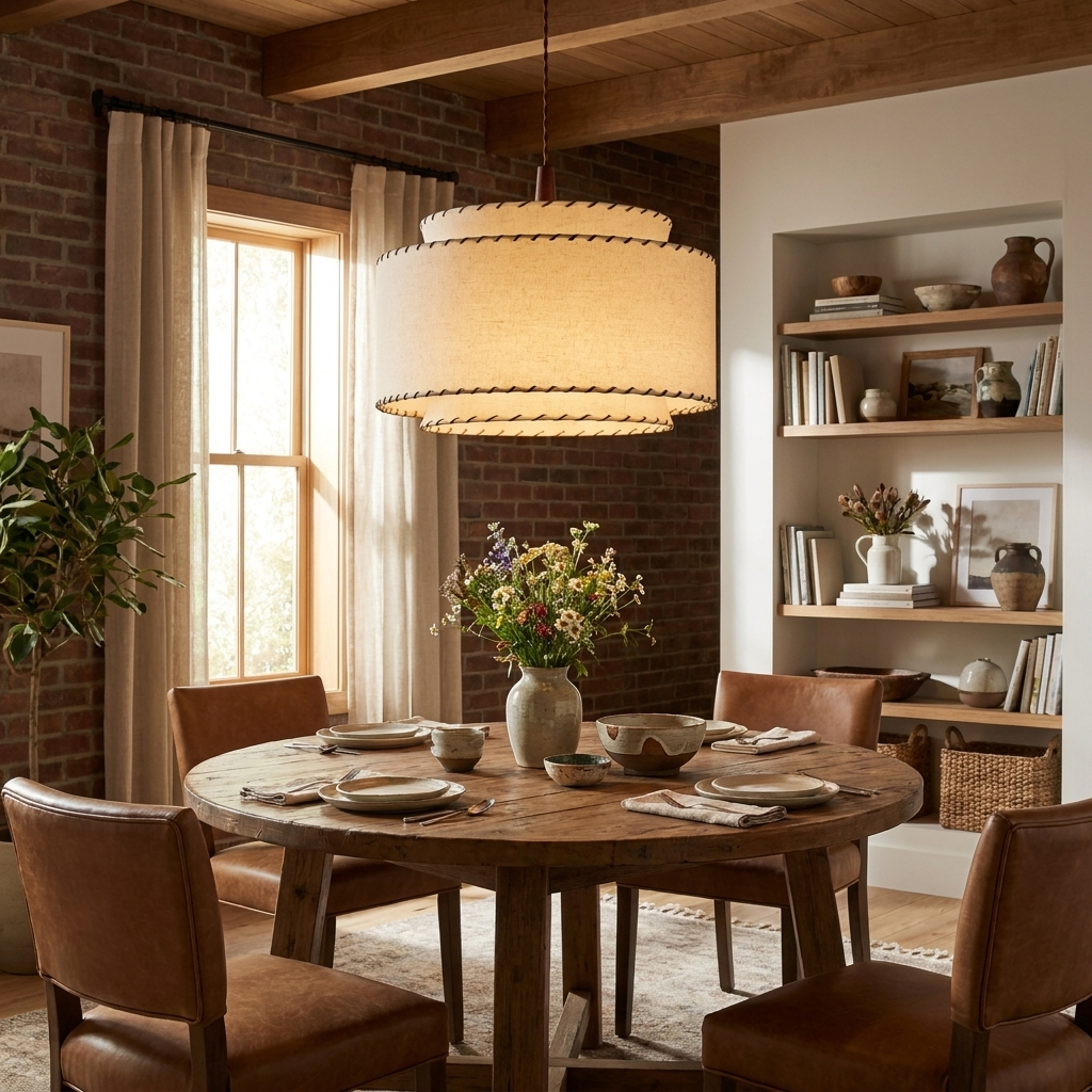 Ourlette Tiered Fabric Pendant Light
