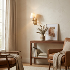 Ambrevil Alabaster Shade Wall Sconce
