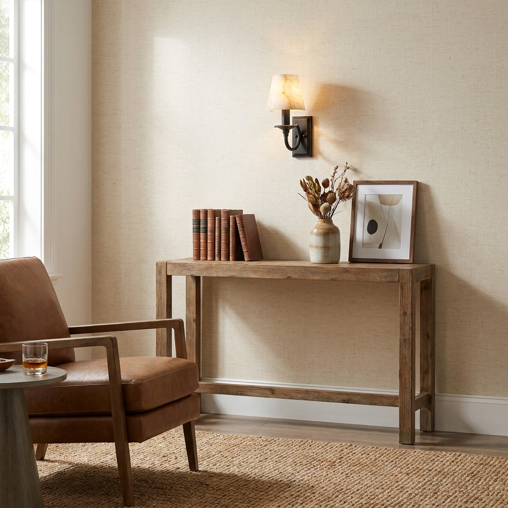 Ambrevil Alabaster Shade Wall Sconce