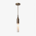 Colonnette Alabaster Rod Mini Pendant Light